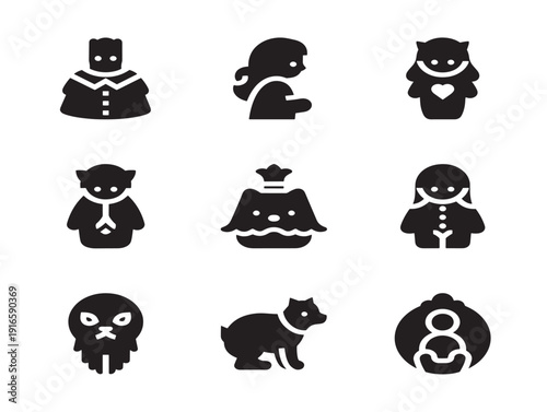 Beautiful enchanted fairy tale silhouette illustration with dreamy storytelling vibe