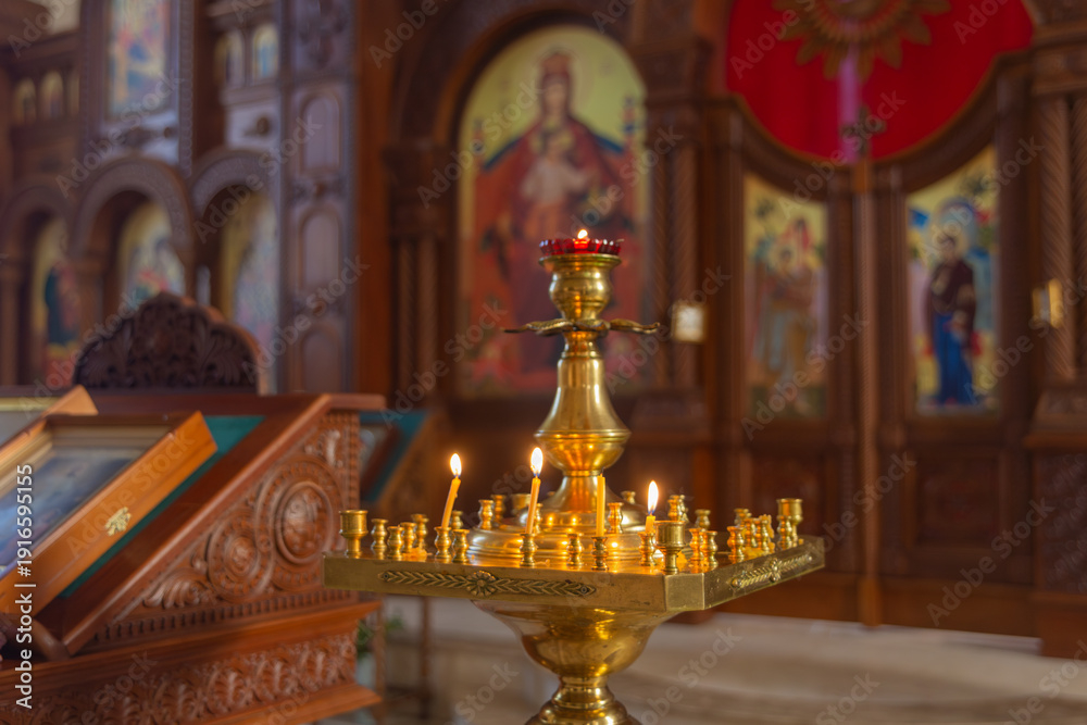 Fototapeta premium Church of St. Nina, Equal-to-the-Apostles, Enlightener of Georgia, Novorossiysk, Russia, 17.12.2025