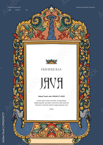 java manuscript wedana renggan culture illustration javanese 