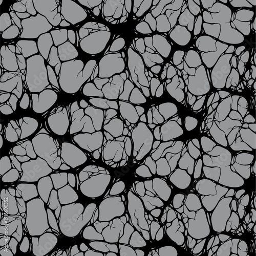 Web Cracked Organic Seamless Pattern