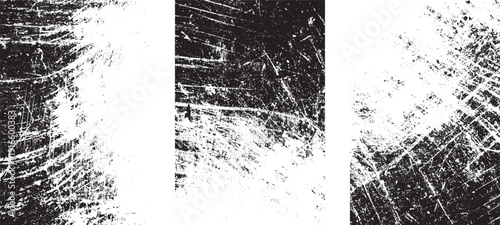 Grunge overlay vector grainy letterpress textures. Imprint texture grungy set. Rolled ink pressed texture. Screen print clean overlay pattern .Fine dust pattern texture. Distressed mask overlay.
