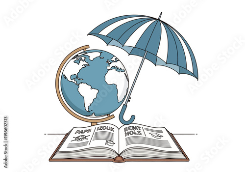 Global Education Protection Under Umbrella and Open Book.