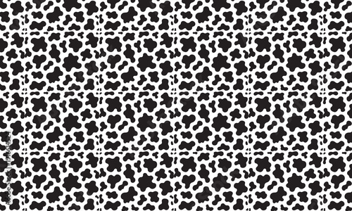Black and white cow print pattern with horizontal bands