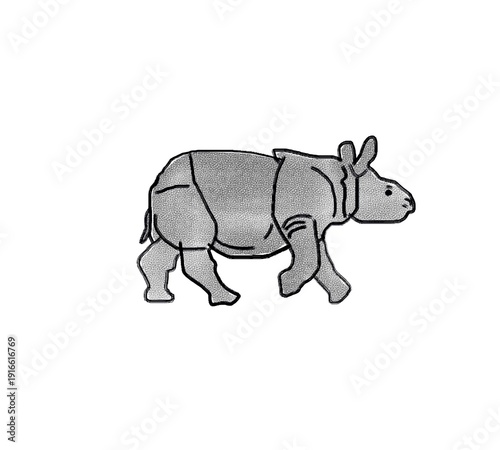 rhino vector illustration