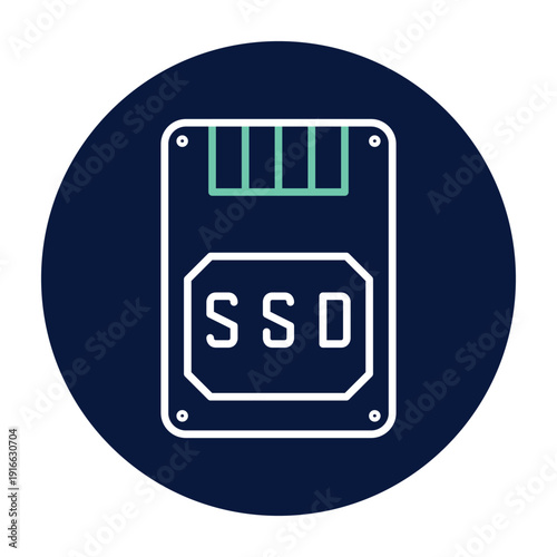 External Ssd vector, pixel perfect, illustrator file 
