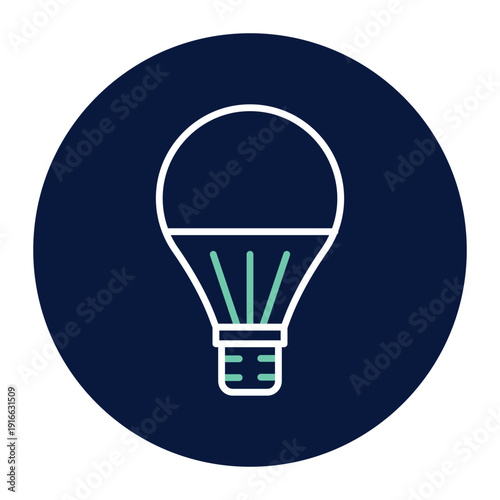 Led Bulb vector, pixel perfect, illustrator file 
