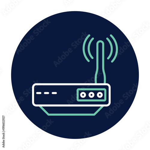 Wi-fi Router vector, pixel perfect, illustrator file 
