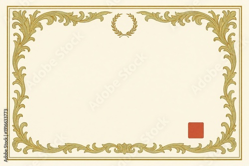 Poster, certificate, diplom karate . Old vintage paper texture background art design.
