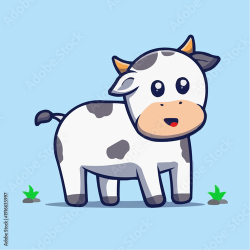 funny cow cartoon