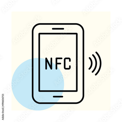Nfc Tag vector, pixel perfect, illustrator file 
