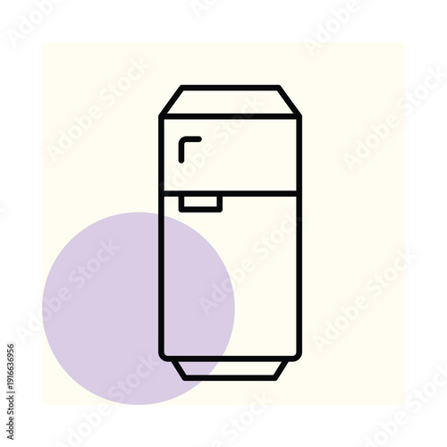 Refrigerator vector, pixel perfect, illustrator file 
