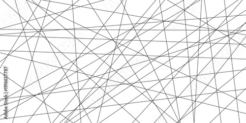 abstract black lines with white background.Creative and geometric shape with white luxury pattern and paper texture design in illustration with white line background.	