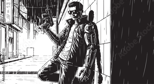 Beautiful Anime Girl on Rooftop at Sunset Emotional Scene