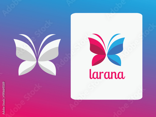 Colorful Butterfly Logo and Branding Identity
