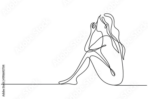 Hand drawn vector illustration of a beautiful lady dancer and a child holding a sword in a black silhouette art style on a white background