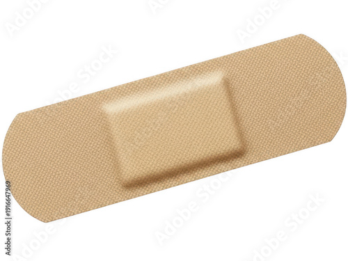 Adhesive bandage isolated on transparent background