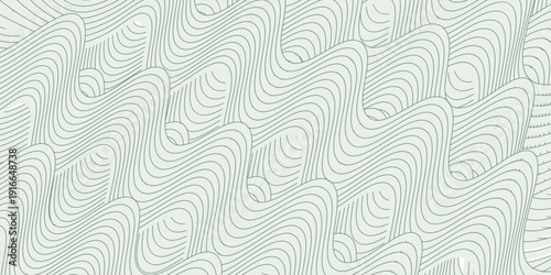 farm green banner, organic abstract background with fields. wavy green lines, natural organic products. vector ilustration