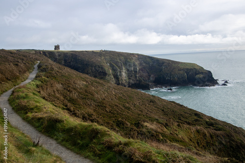 sea view from the top of the cliff walkway