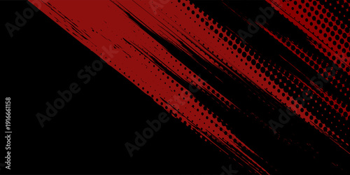 sports background design with red and black accent colors with a dot texture pattern vector illustration modern eps10