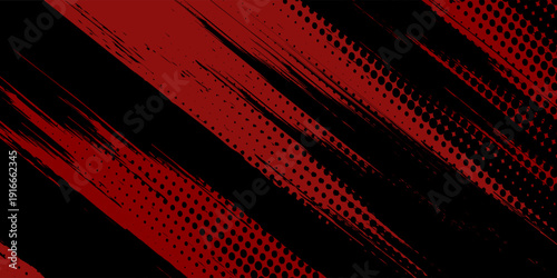 sports background design with red and black accent colors with a dot texture pattern vector illustration modern eps10