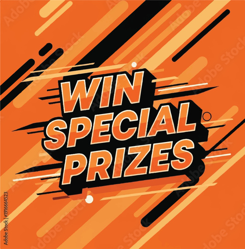 Enter To Win! Pop Art Comic Style | Contest Announcement for Marketing, Advertising and Social Media