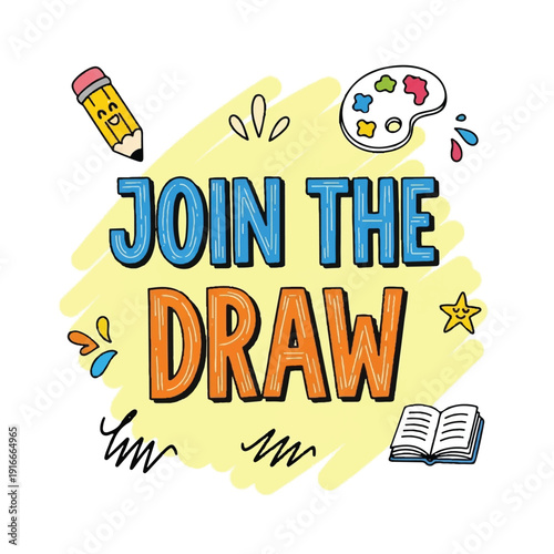 Enter To Win! Pop Art Comic Style | Contest Announcement for Marketing, Advertising and Social Media