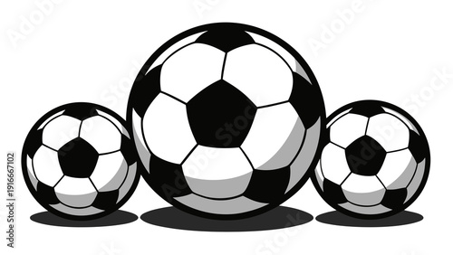 Wallpaper Mural soccer ball isolated on white background Torontodigital.ca