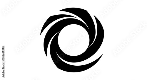 A close-up view of a camera shutter icon, illustrating photography, aperture, technology, graphics, and design elements in a modern digital art style