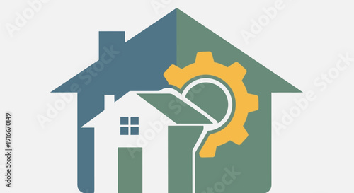 Home Improvement And Construction Industry Symbol.