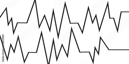Abstract Heartbeat line icon on the background. Vector EPS 10