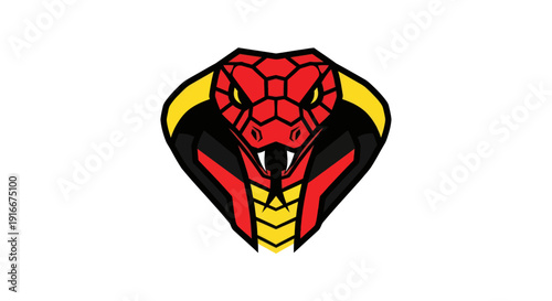 Stylized snake head illustration