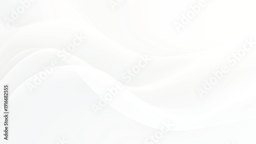 Abstract white wavy lines on a transparent background