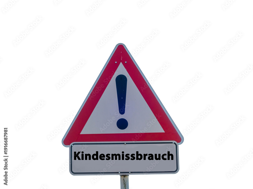 custom made wallpaper toronto digitalKindesmissbrauch Schild freigestellt