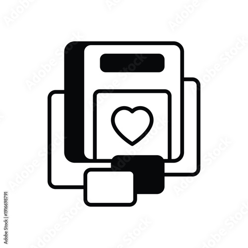 Defibrillator Pads vector icon