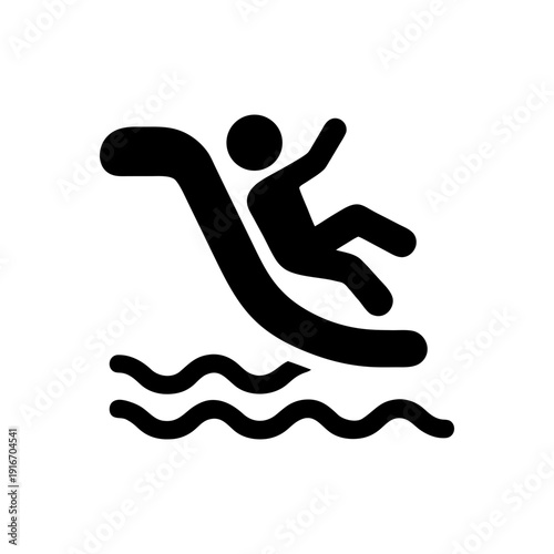 Water Park Slide Adventure Icon