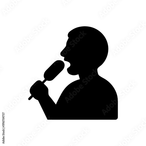 Eating Corn Dog Snack Icon