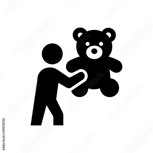 Winning Giant Teddy Bear Icon