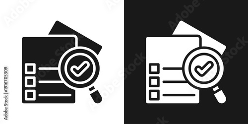 Verified Budget Icon In Black And White Glyph Style