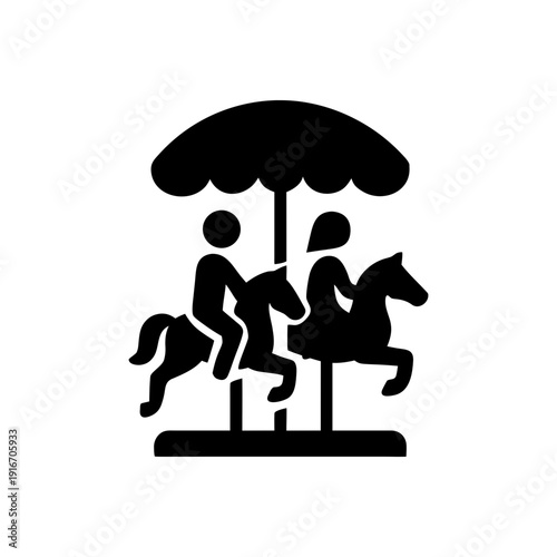 Classic Horse Carousel Ride Icon