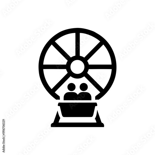 Ferris Wheel Sightseeing Ride Icon