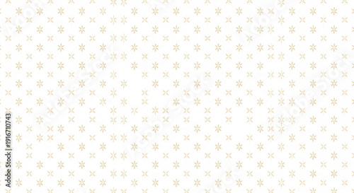White background with a pattern of small, evenly spaced gold asterisks. The design is simple and elegant, giving a sense of sophistication and minimalism.