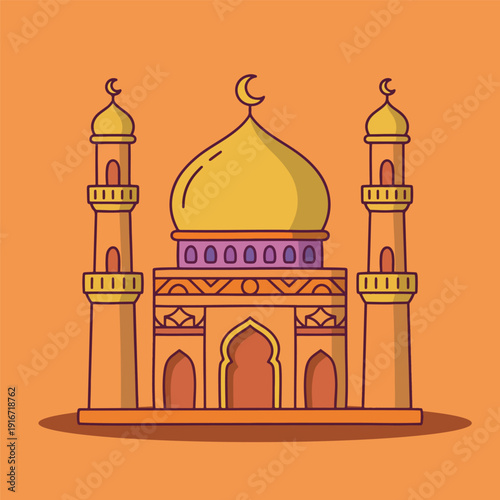 f Doodle Illustration for Islamic Ramadan Theme