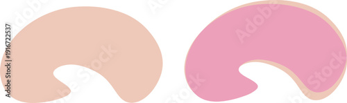 Abstract Doodle Shape Decorative Element. Hand Drawn Scribble and Organic Shape Vector Illustration.eps