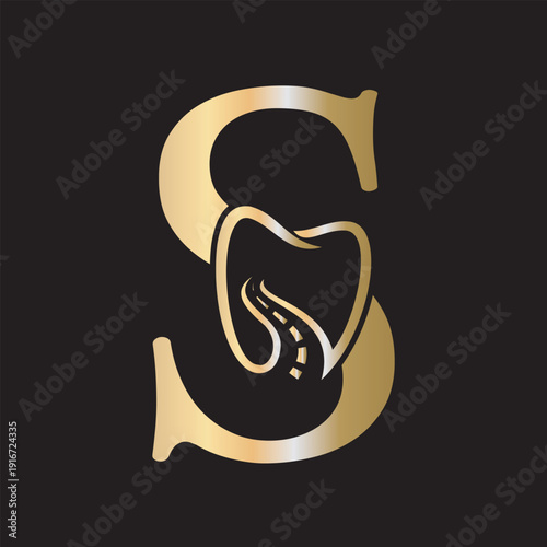  Dental Logo Combine With Letter S Vector Template