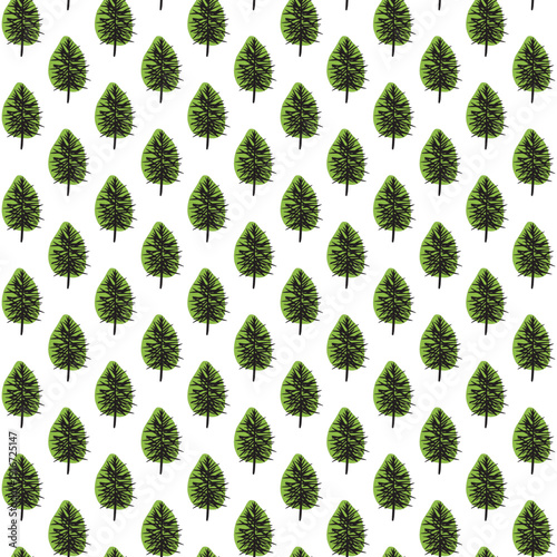 mixed seamless pattern, tree leaf animals etc