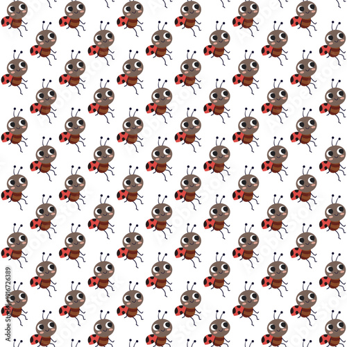 mixed seamless pattern, tree leaf animals etc