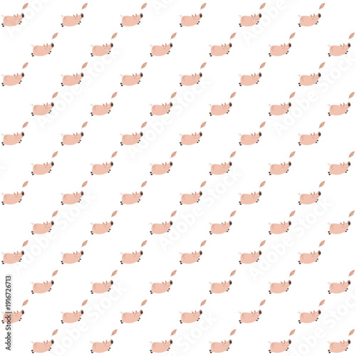 mixed seamless pattern, tree leaf animals etc