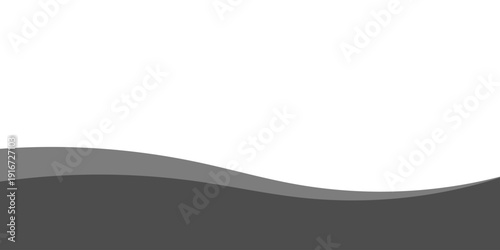 Φωτογραφία Minimalist black and gray wave vector design with smooth flowing curves at the bottom, transitioning into a clean white background