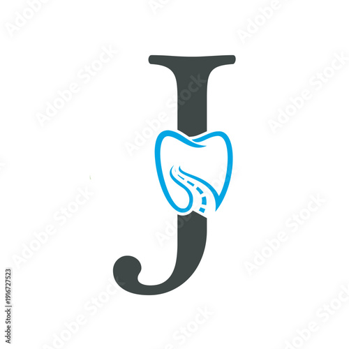  Dental Logo Combine With Letter J Vector Template