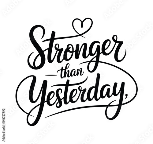 Inspirational quote about personal growth and resilience in elegant typography isolated on white background, Vector, illustration